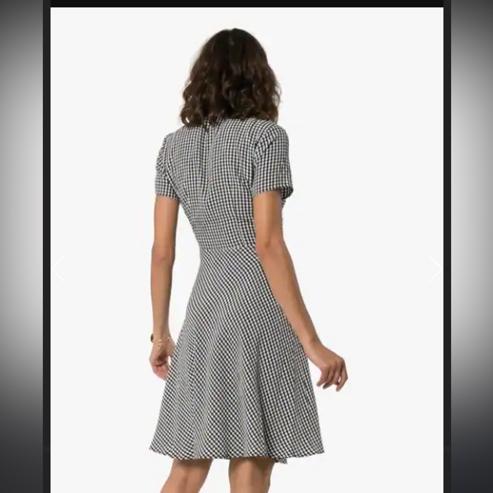 Solid And Stiped Gingham Daisy Cut Out Dress - Li… - image 5